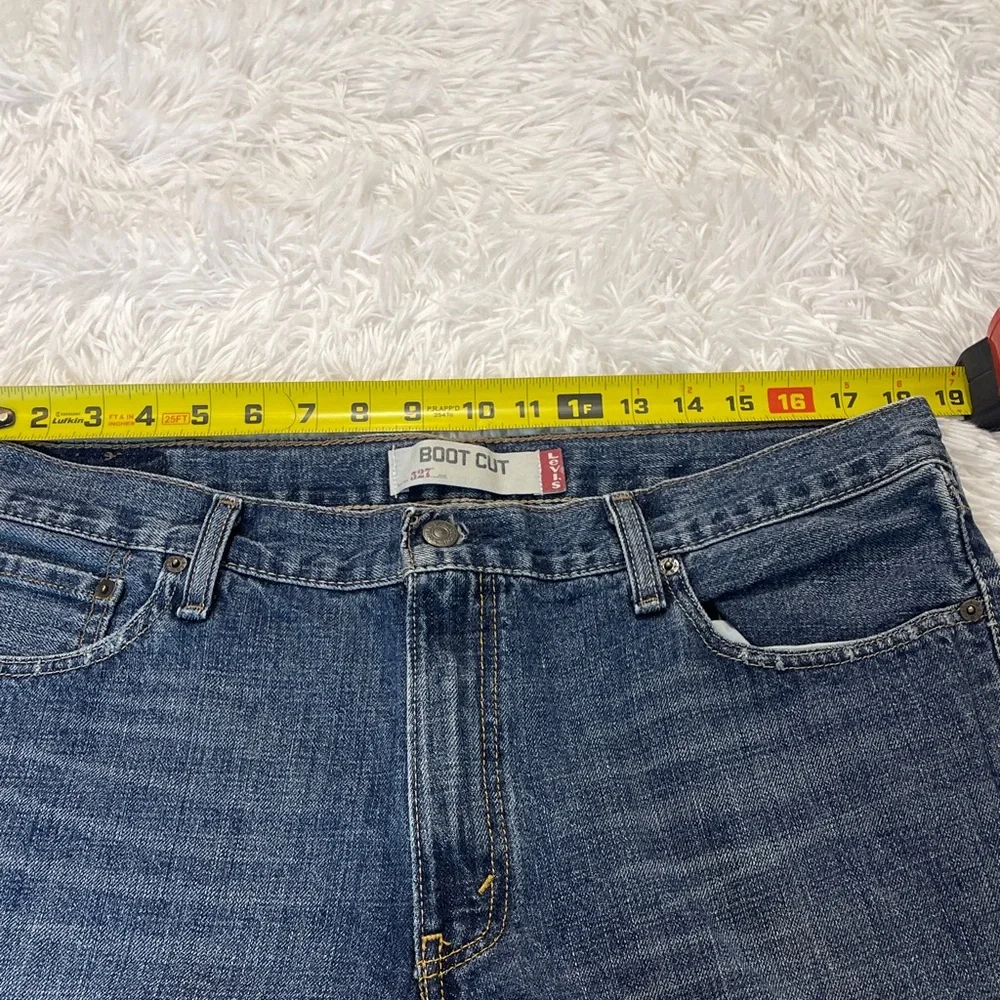 Levi's 527 Dark Blue Boot Cut Jeans MENS SIZE  36/32